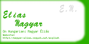 elias magyar business card