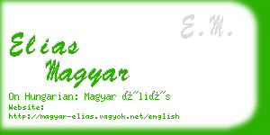 elias magyar business card
